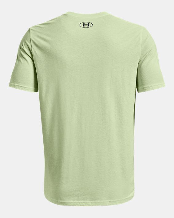 남성 UA 스포츠스타일 레프트 체스트 반팔 티셔츠 in Green image number 5